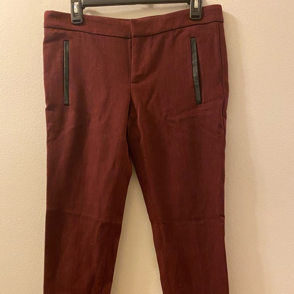 crosshatch Sloan pants with faux leather trim - Picture 5 of 7